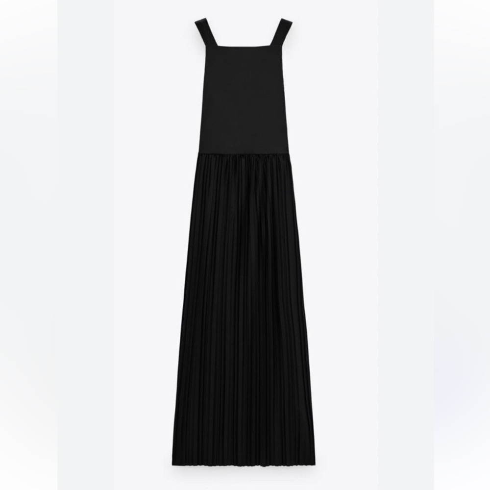 Chic Black Dress with Buckle Accents